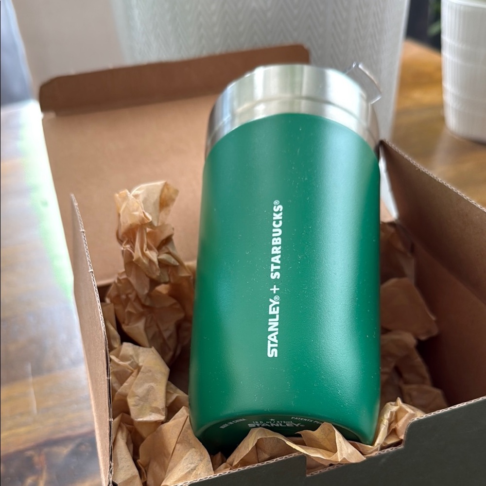 Stanley x Starbucks Green and Silver Drinkware Tumbler